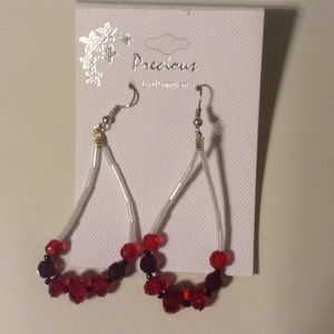 Lead compliant red earrings
